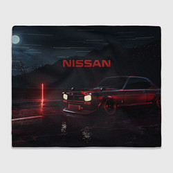 Плед флисовый NISSAN, цвет: 3D-велсофт