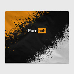 Плед флисовый PORNHUB, цвет: 3D-велсофт