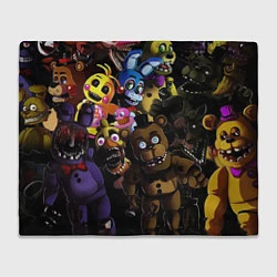 Плед флисовый Five Nights At Freddy's, цвет: 3D-велсофт