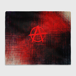 Плед флисовый АНАРХИЯ, цвет: 3D-велсофт