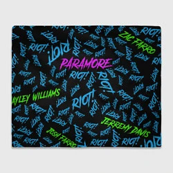 Плед флисовый Paramore RIOT!, цвет: 3D-велсофт