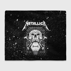 Плед флисовый Metallica, цвет: 3D-велсофт
