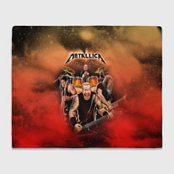 Плед флисовый Metallica, цвет: 3D-велсофт