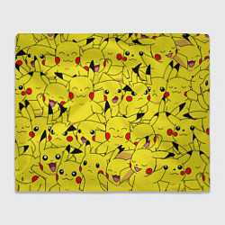 Плед флисовый ПИКАЧУ, цвет: 3D-велсофт