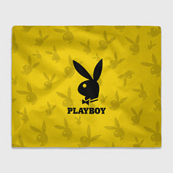 Плед флисовый PLAYBOY, цвет: 3D-велсофт