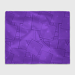 Плед флисовый Квадраты в квадратах, цвет: 3D-велсофт