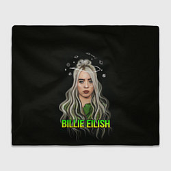 Плед флисовый BILLIE EILISH, цвет: 3D-велсофт