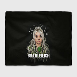 Плед флисовый BILLIE EILISH, цвет: 3D-велсофт