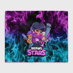 Плед флисовый BRAWL STARS BIBI, цвет: 3D-велсофт