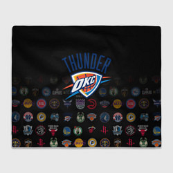 Плед флисовый Oklahoma City Thunder 2, цвет: 3D-велсофт