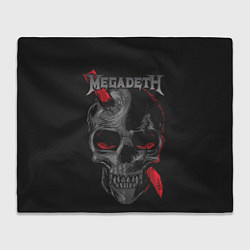 Плед флисовый Megadeth, цвет: 3D-велсофт