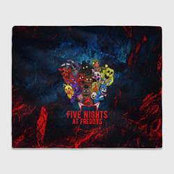 Плед флисовый Five Nights At Freddys, цвет: 3D-велсофт