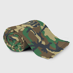 Плед флисовый Пограничные Войска камуфляж, цвет: 3D-велсофт — фото 2