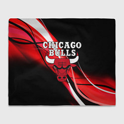 Плед флисовый CHICAGO BULLS, цвет: 3D-велсофт