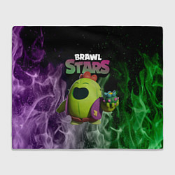 Плед флисовый Brawl Stars Spike, цвет: 3D-велсофт