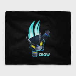 Плед флисовый Brawl Stars CROW, цвет: 3D-велсофт