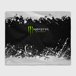 Плед флисовый MONSTER ENERGY, цвет: 3D-велсофт