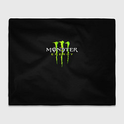 Плед флисовый MONSTER ENERGY, цвет: 3D-велсофт