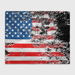 Плед флисовый США, цвет: 3D-велсофт
