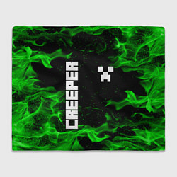 Плед флисовый MINECRAFT CREEPER, цвет: 3D-велсофт