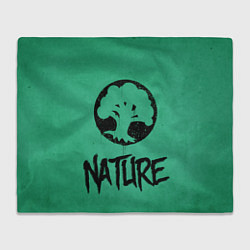 Плед флисовый Emblems Nature, цвет: 3D-велсофт