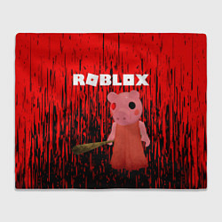 Плед флисовый Roblox Piggy, цвет: 3D-велсофт