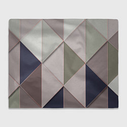 Плед флисовый Треугольники, цвет: 3D-велсофт