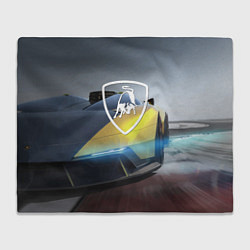 Плед флисовый Lamborghini - Italy, цвет: 3D-велсофт