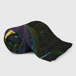 Плед флисовый Дорога, цвет: 3D-велсофт — фото 2