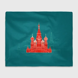 Плед флисовый Москва, цвет: 3D-велсофт