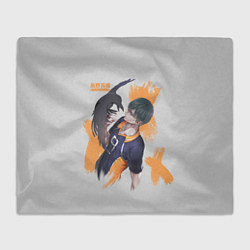 Плед флисовый Кагеяма Тобио, цвет: 3D-велсофт