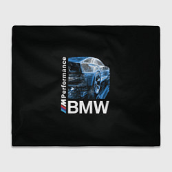 Плед флисовый BMW, цвет: 3D-велсофт