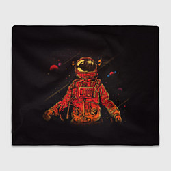 Плед флисовый Отчаянный Космонавт, цвет: 3D-велсофт