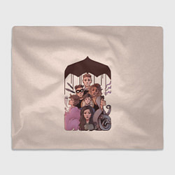 Плед флисовый Семья вместе, цвет: 3D-велсофт