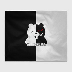 Плед флисовый MONOKUMA МОНОКУМА BEAR, цвет: 3D-велсофт