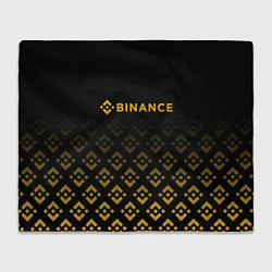 Плед флисовый BINANCE БИНАНС БИРЖА, цвет: 3D-велсофт