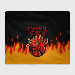 Плед флисовый Cannibal Corpse Труп Каннибала Z, цвет: 3D-велсофт