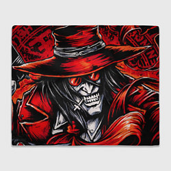 Плед флисовый Алукард, Хеллсинг, цвет: 3D-велсофт