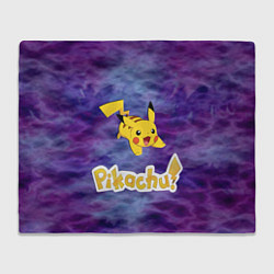 Плед флисовый Pikachu Blue&Rose K&C, цвет: 3D-велсофт