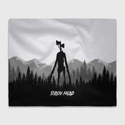 Плед флисовый SIREN HEAD DARK FOREST, цвет: 3D-велсофт