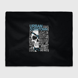 Плед флисовый URBAN Downtown, цвет: 3D-велсофт