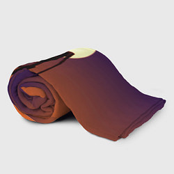 Плед флисовый Сиреноголовый Хоррор Закат, цвет: 3D-велсофт — фото 2