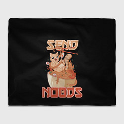 Плед флисовый Send noods, цвет: 3D-велсофт