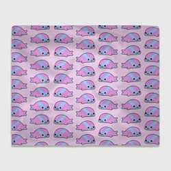Плед флисовый Нерпы, цвет: 3D-велсофт