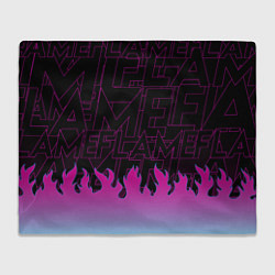 Плед флисовый РОЗОВОЕ ПЛАМЯ PINK FLAME, цвет: 3D-велсофт