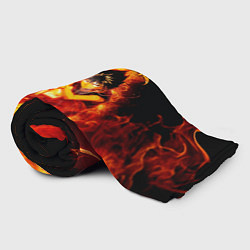 Плед флисовый Юно в огне Чёрный клевер, цвет: 3D-велсофт — фото 2
