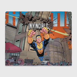 Плед флисовый Неуязвимый Invincible, цвет: 3D-велсофт