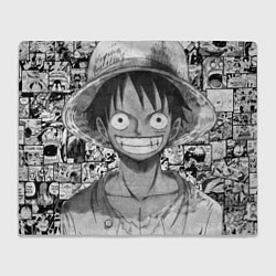 Плед флисовый Луфи улыбается one piece, цвет: 3D-велсофт