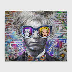 Плед флисовый Andy Warhol Энди Уорхол, цвет: 3D-велсофт