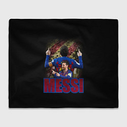 Плед флисовый МЕССИ MESSI, цвет: 3D-велсофт